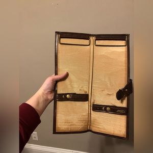 🧺Vintage Amity Leather Tie Travel Case